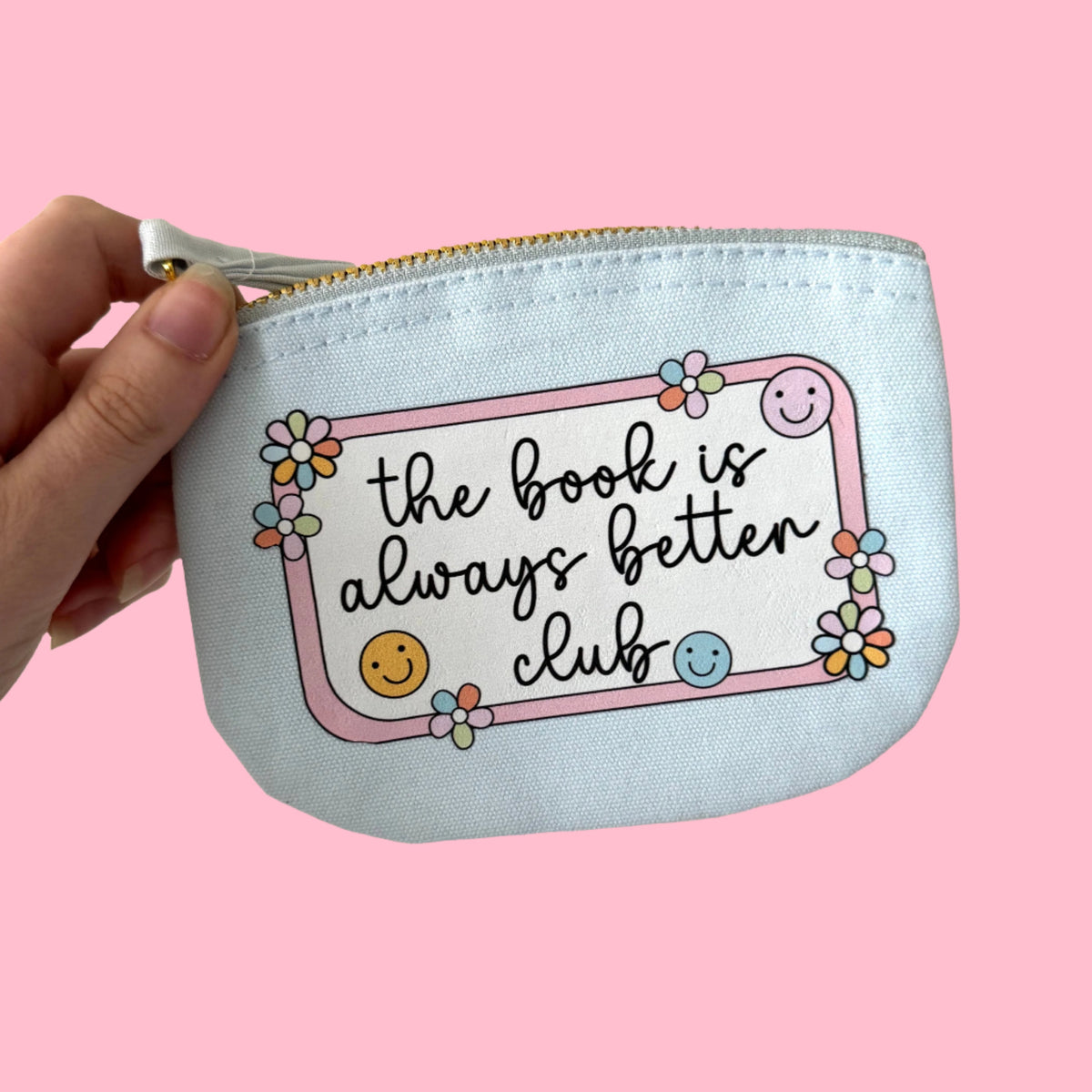 The Book is Always Better Coin Purse