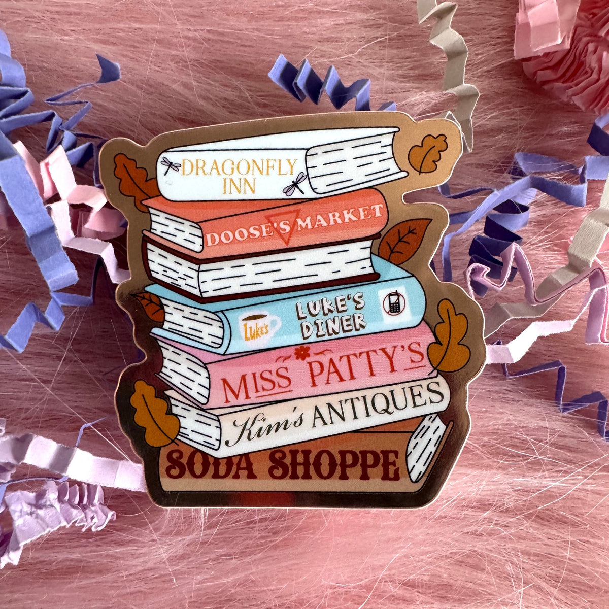 Gilmore Girls Book Stack Sticker