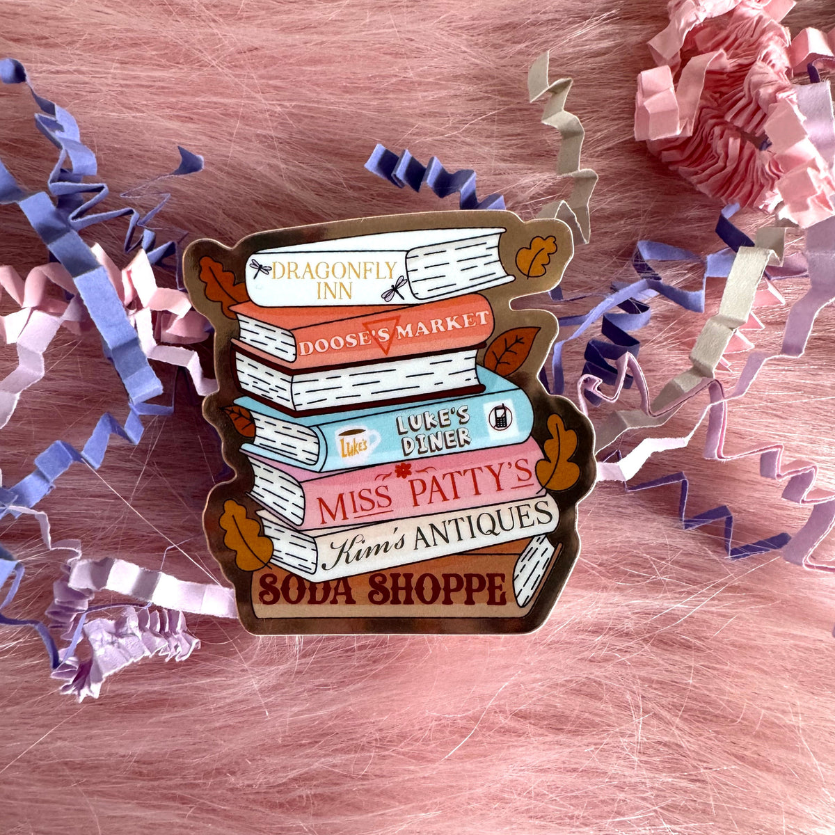 Gilmore Girls Book Stack Sticker