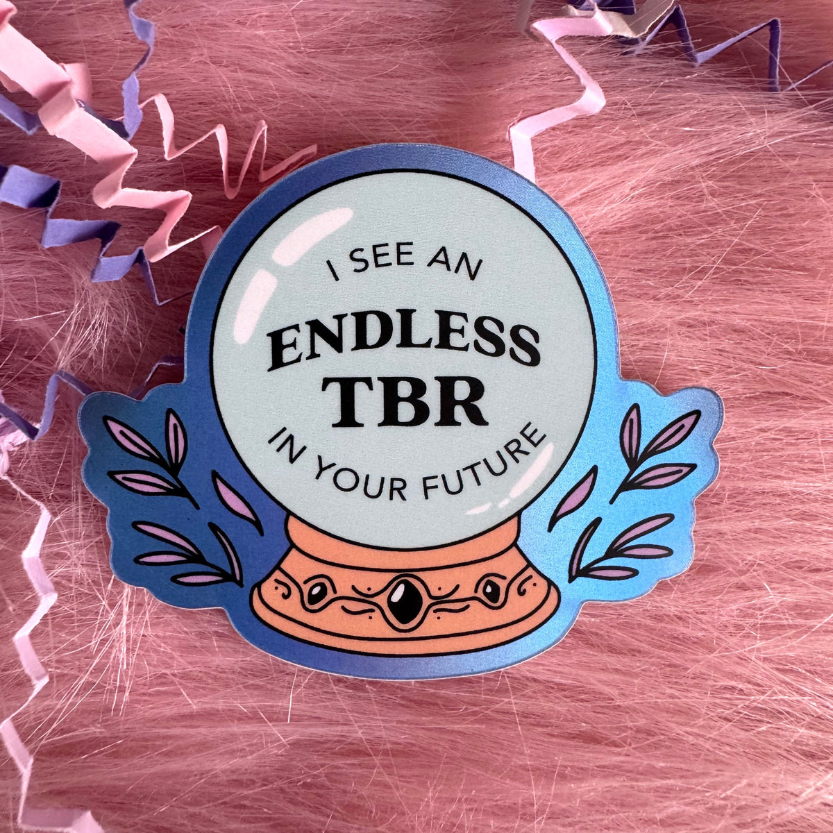 Endless TBR Crystal Ball Sticker